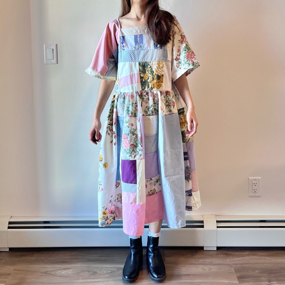 Handmade Patchwork Rose Canvas Dress SKU 01176 - Picture 11 of 16